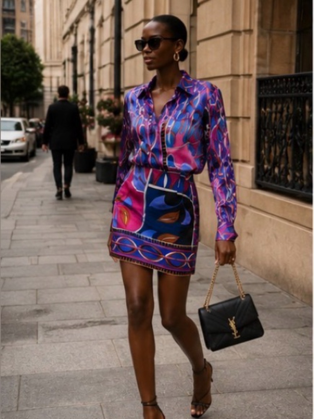Zara PuccinStyle Geometric Abstract Mini Skirt